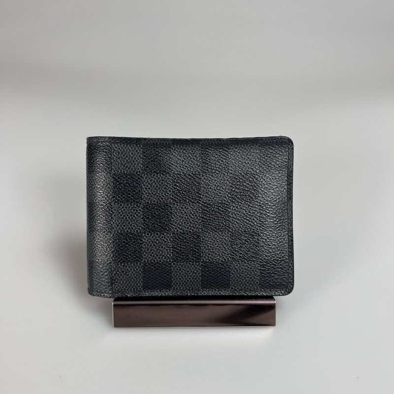 LV N63211 黑棋盤格Damier Graphite 對開短夾-1