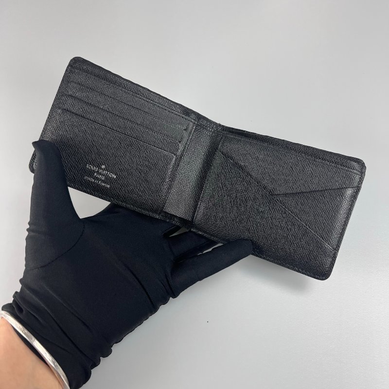 LV N63211 黑棋盤格Damier Graphite 對開短夾-4