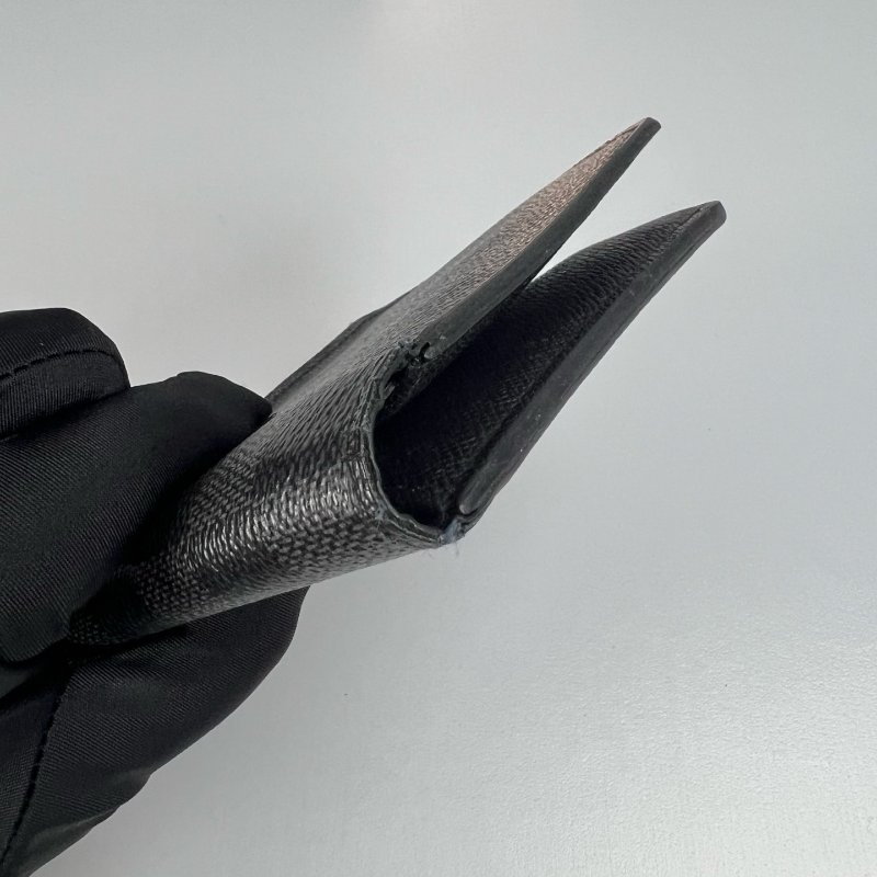 LV N63211 黑棋盤格Damier Graphite 對開短夾-7