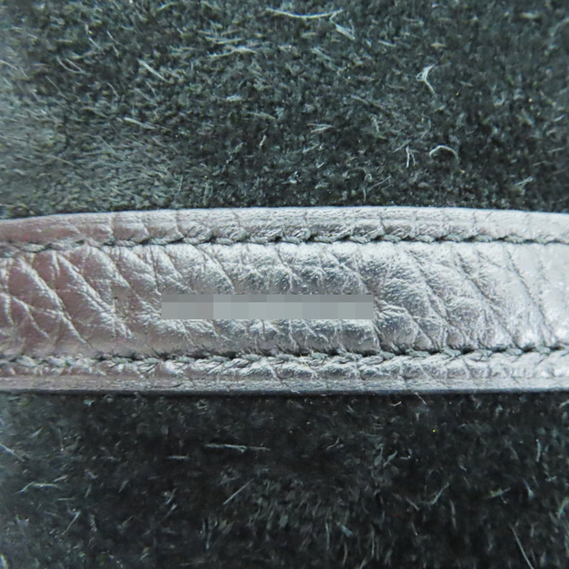 黑色 Taurillon牛皮 Picotin Lock 22 手提包 U刻 銀扣【HERMES 愛馬仕】-6