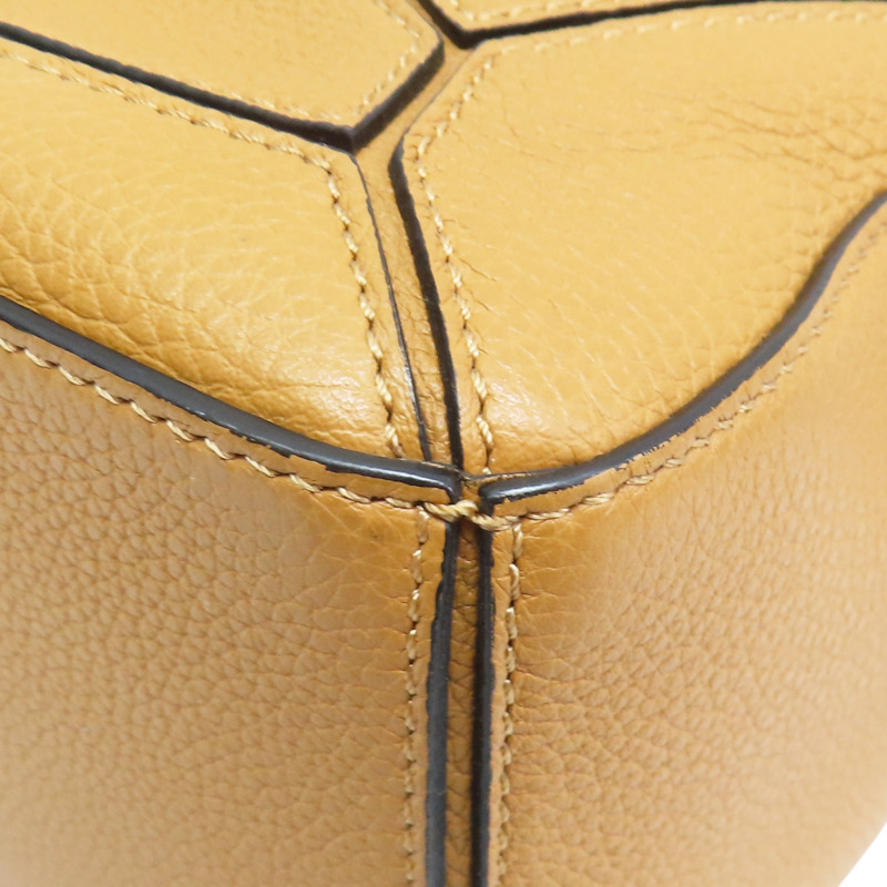 棕色 牛皮 Small Puzzle 肩背包【LOEWE 羅威】-11