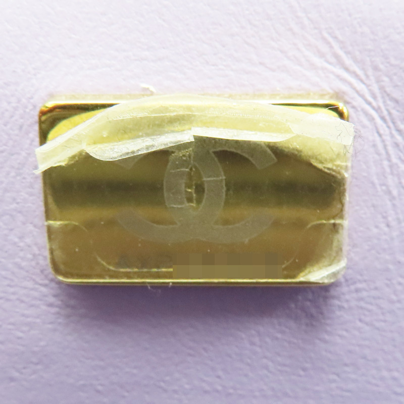 紫色 菱格紋 羊皮 手把 鏈帶 肩背包【CHANEL 香奈兒】 AS2431-7