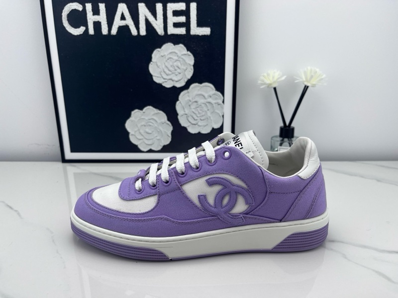 99新Chanel香奈兒 24c白紫板鞋 38碼成色如圖-3