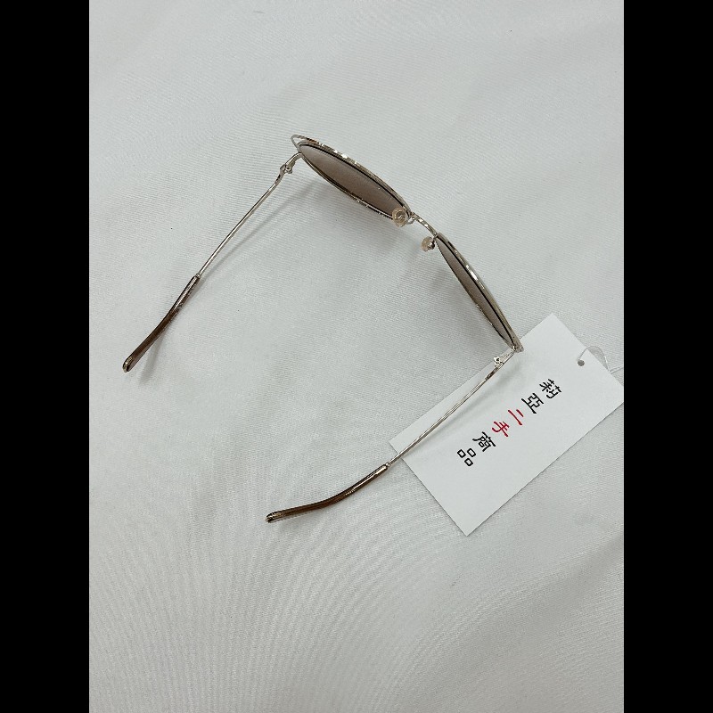 莉亞精品♡Chloe 香檳金圓框墨鏡 近新美品-4