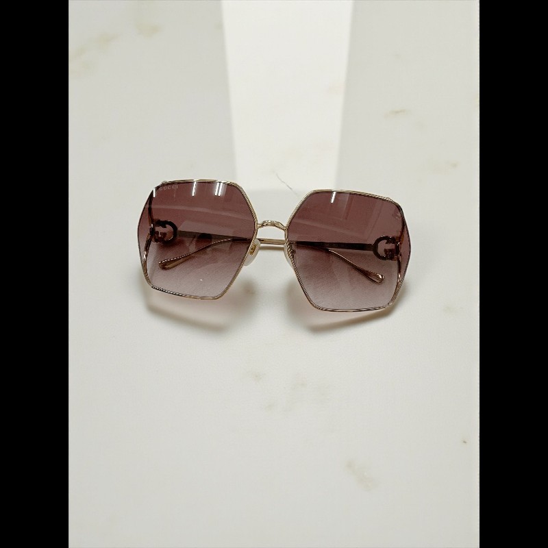 莉亞精品♡Gucci 紅綠琺瑯飾邊墨鏡 近新美品-2