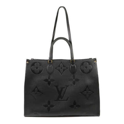 LOUIS VUITTON Monogram Empreinte On The Go GM金扣手挽肩背兩用袋
