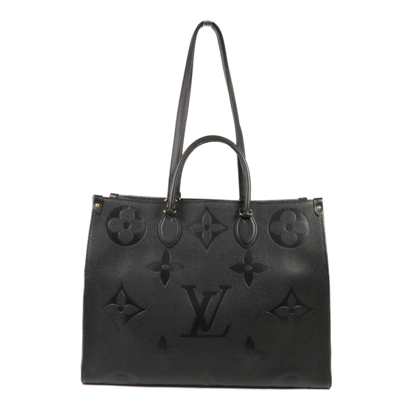 LOUIS VUITTON Monogram Empreinte On The Go GM金扣手挽肩背兩用袋-1