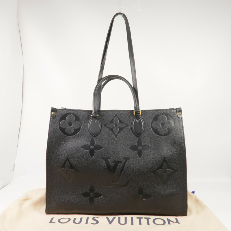 LOUIS VUITTON Monogram Empreinte On The Go GM金扣手挽肩背兩用袋-13
