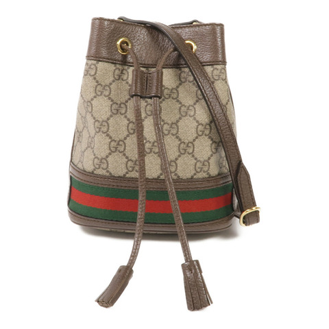 GUCCI 塗層帆布Ophidia Mini Bucket金扣肩背袋