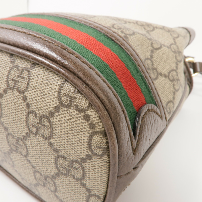 GUCCI 塗層帆布Ophidia Mini Bucket金扣肩背袋-4