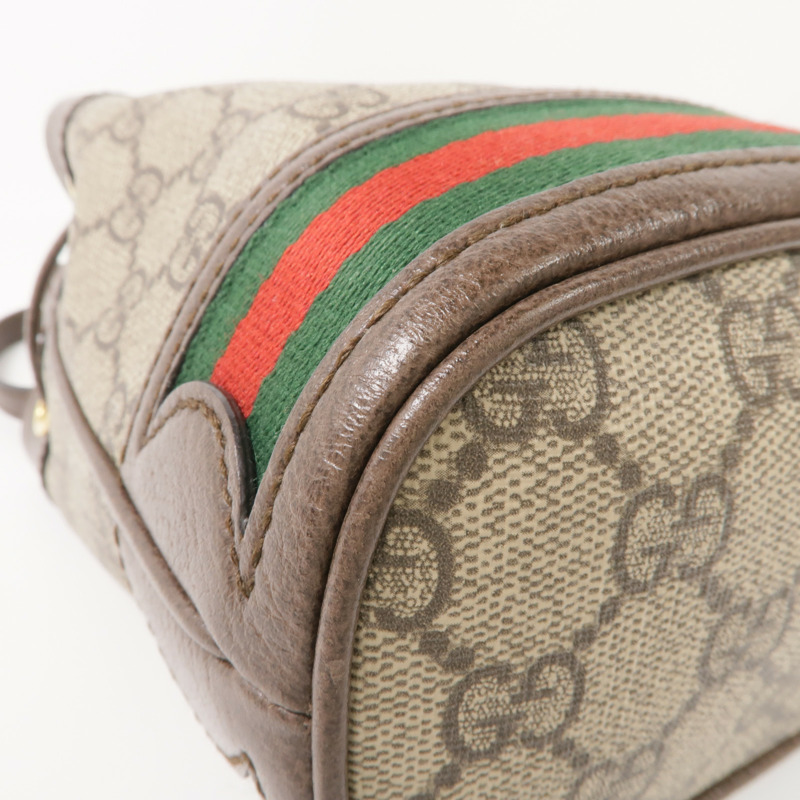 GUCCI 塗層帆布Ophidia Mini Bucket金扣肩背袋-5