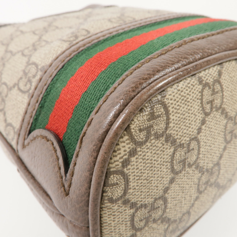 GUCCI 塗層帆布Ophidia Mini Bucket金扣肩背袋-7