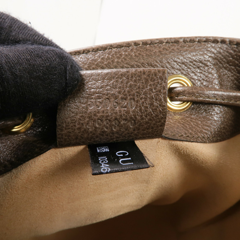 GUCCI 塗層帆布Ophidia Mini Bucket金扣肩背袋-11