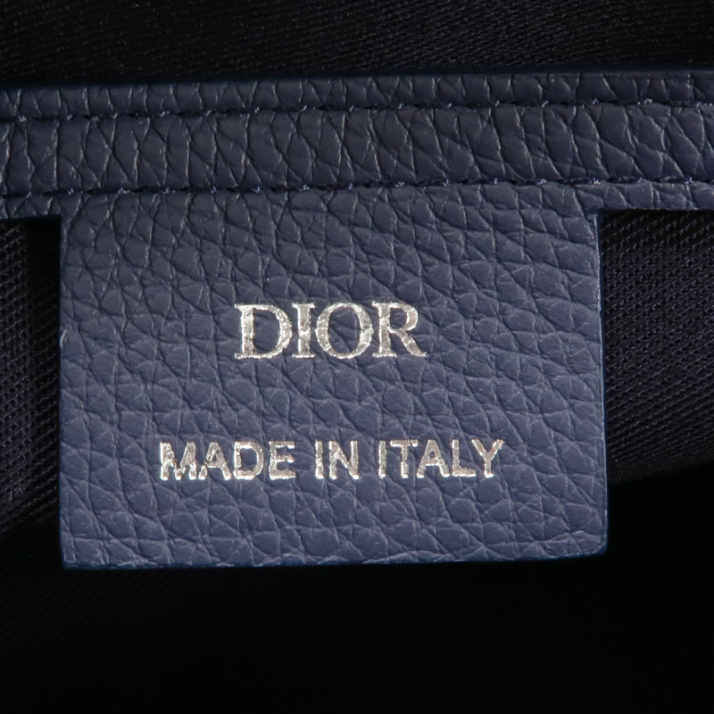 Dior 帆布/牛皮皮革Mini Saddle Messenger Bag金扣肩背袋-11
