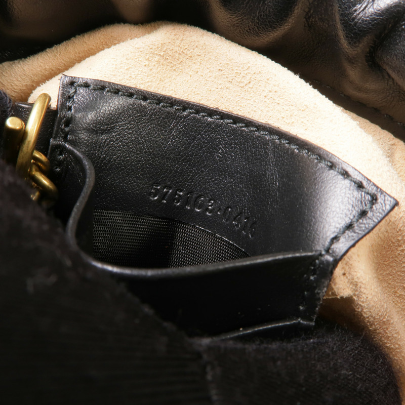 GUCCI 皮革GG Marmont Mini Bucket Bag金扣鏈帶肩背袋-8