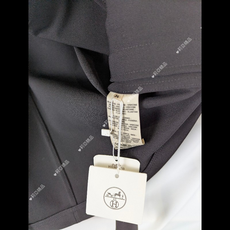 莉亞精品♡Hermes 黑色拉鏈夾克 尺碼34 全新閒置-7