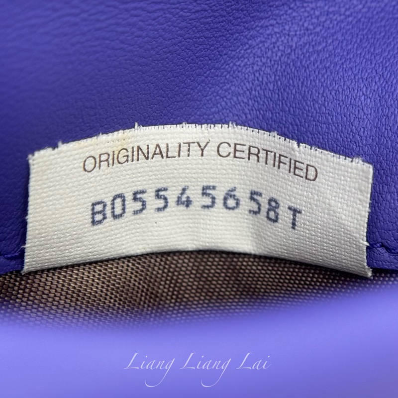 BOTTEGA VENETA BV 經典編織小羊皮藍紫色釦式短夾-3