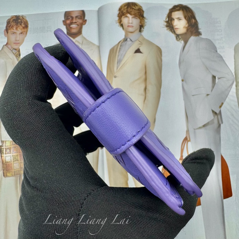 BOTTEGA VENETA BV 經典編織小羊皮藍紫色釦式短夾-18