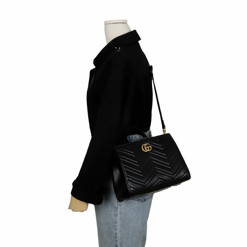 GUCCI GG Marmont 手提單肩包 448054-14