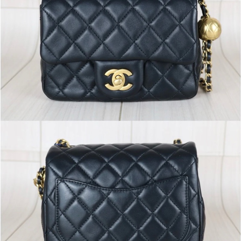 「JL精品代購」97新 Chanel 香奈兒 黑金 金球方胖cf17 Ic 芯片款-2