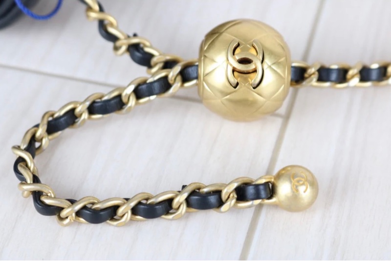 「JL精品代購」97新 Chanel 香奈兒 黑金 金球方胖cf17 Ic 芯片款-9