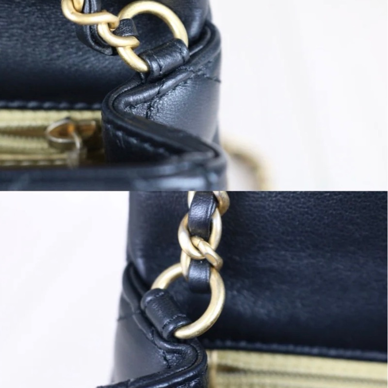 「JL精品代購」97新 Chanel 香奈兒 黑金 金球方胖cf17 Ic 芯片款-10