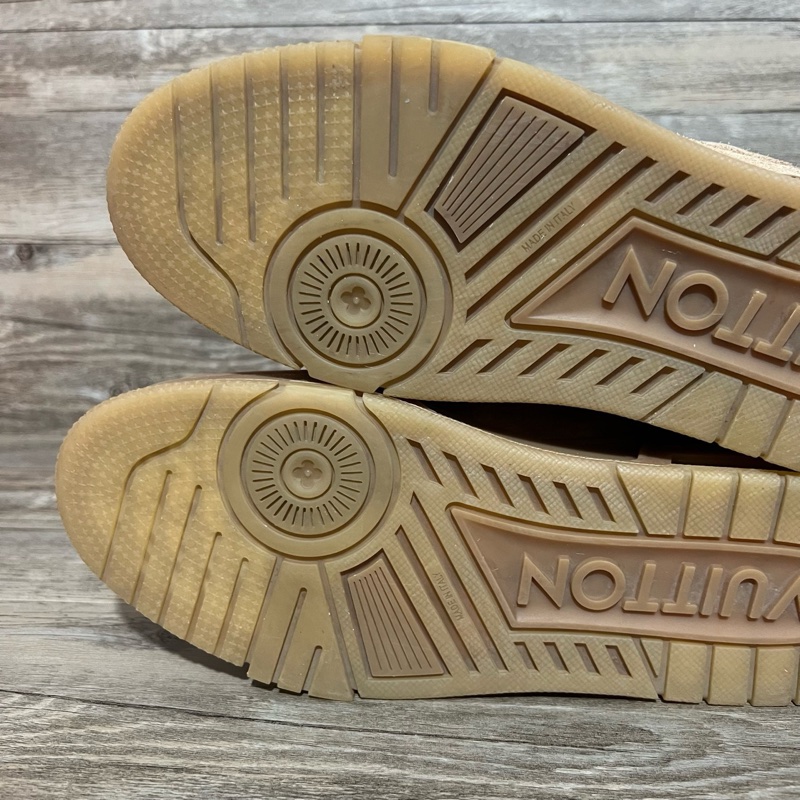 Louis Vuitton LV Trainer 麂皮 咖啡色 棕色 摩卡 UK8碼 42碼-6