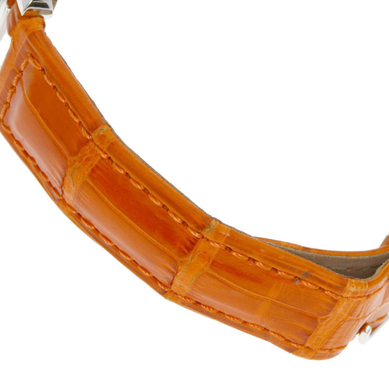 卡地亞 Pasha 32毫米網格鑲鑽腕錶 WJ105741,18K 白金,鱷魚皮錶帶,鑲鑽,女士款-9