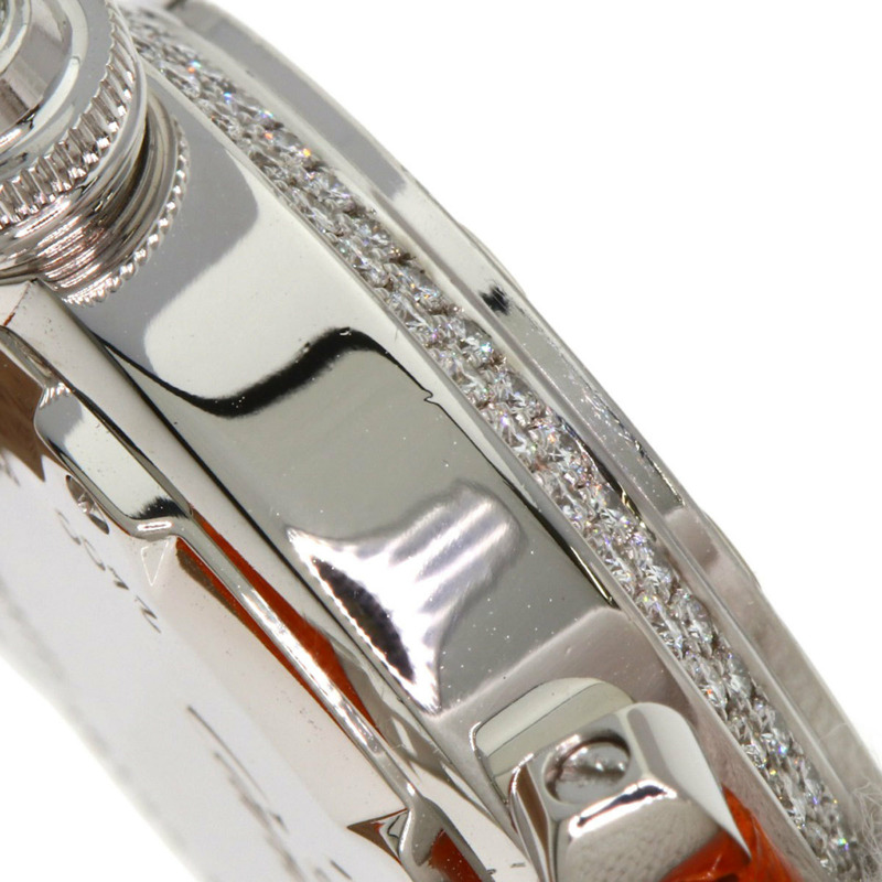 卡地亞 Pasha 32毫米網格鑲鑽腕錶 WJ105741,18K 白金,鱷魚皮錶帶,鑲鑽,女士款-16