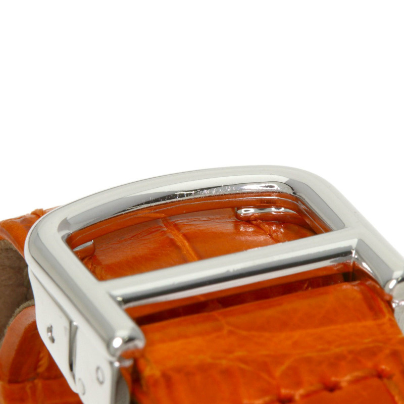 卡地亞 Pasha 32毫米網格鑲鑽腕錶 WJ105741,18K 白金,鱷魚皮錶帶,鑲鑽,女士款-24