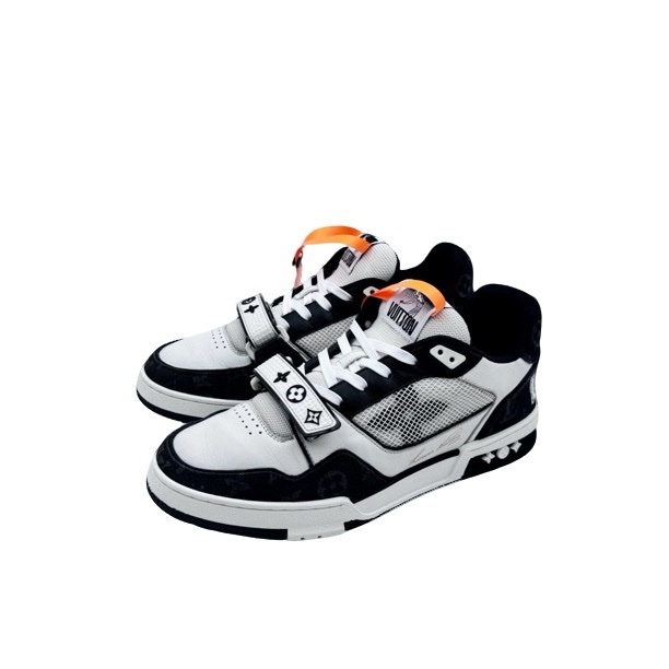 98新LV/8.5碼42.5碼/黑白牛仔魔術貼trainer-0