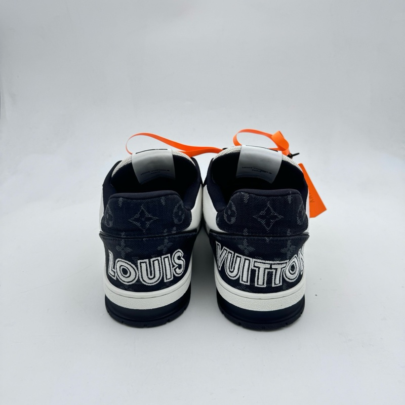 98新LV/8.5碼42.5碼/黑白牛仔魔術貼trainer-4