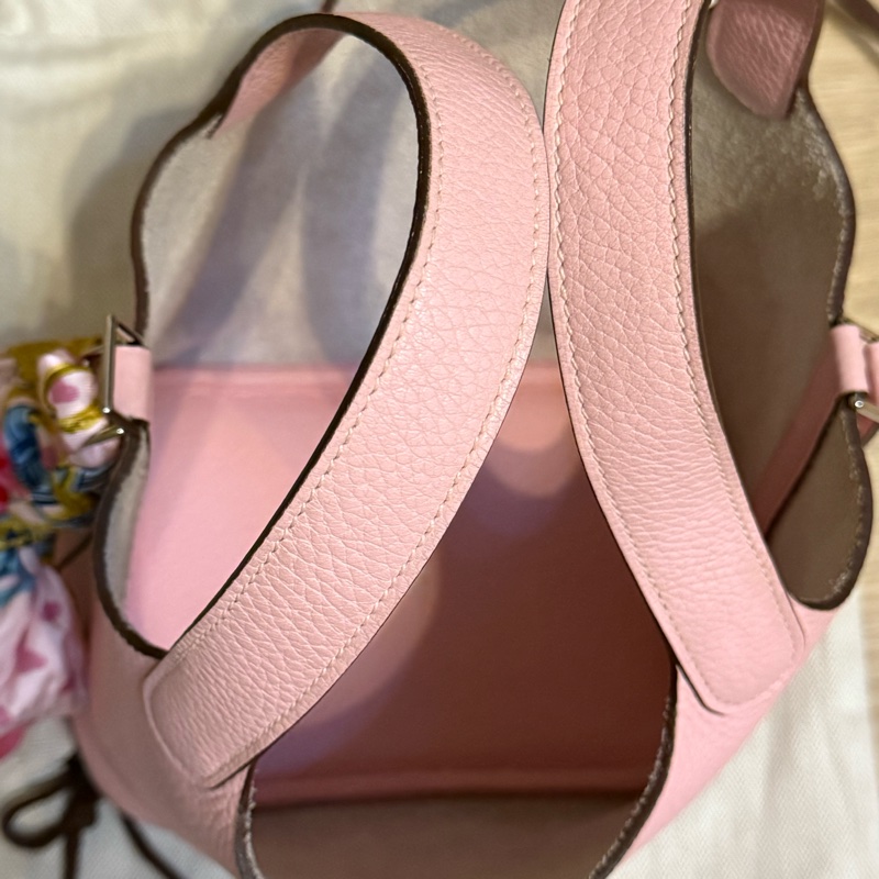 Hermes菜籃子Picotin18粉色-1