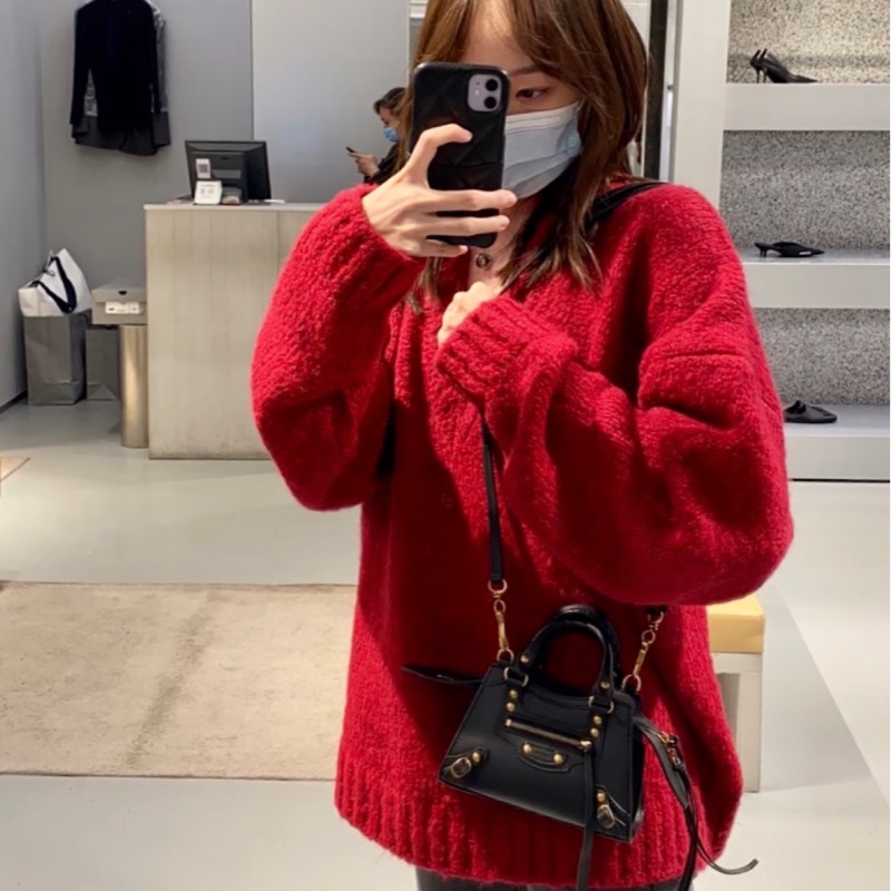 「JL精品代購」97新 Balenciaga 黑金機車包city bag nano-1