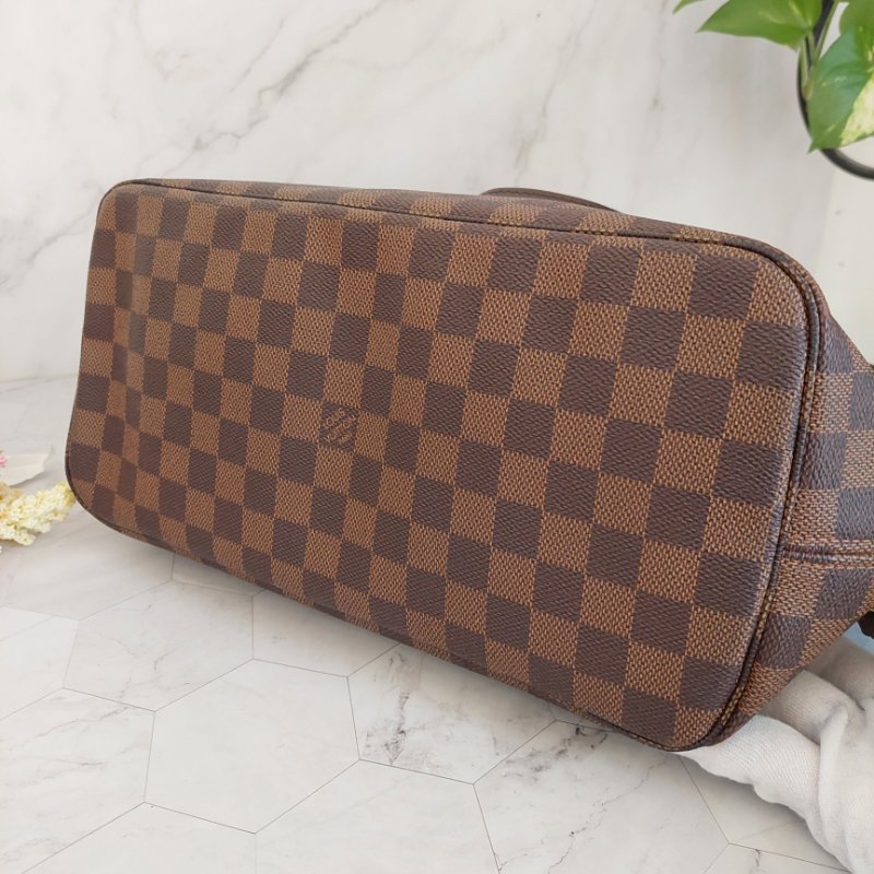 LV Neverfull MM 🎀現品實拍🎀中款 棋盤格 托特包 N51105~~二手約9成新-30