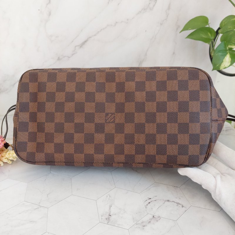 LV Neverfull MM 🎀現品實拍🎀中款 棋盤格 托特包 N51105~~二手約9成新-31
