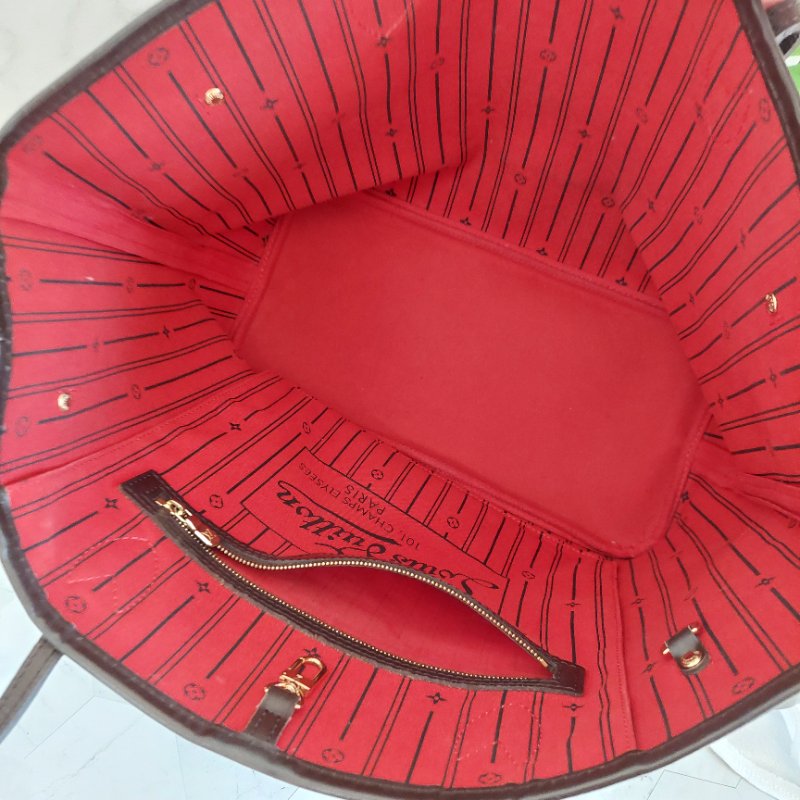 LV Neverfull MM 🎀現品實拍🎀中款 棋盤格 托特包 N51105~~二手約9成新-39