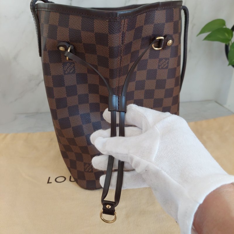 LV Neverfull MM 🎀現品實拍🎀中款 棋盤格 托特包 N51105~~二手約9成新-52