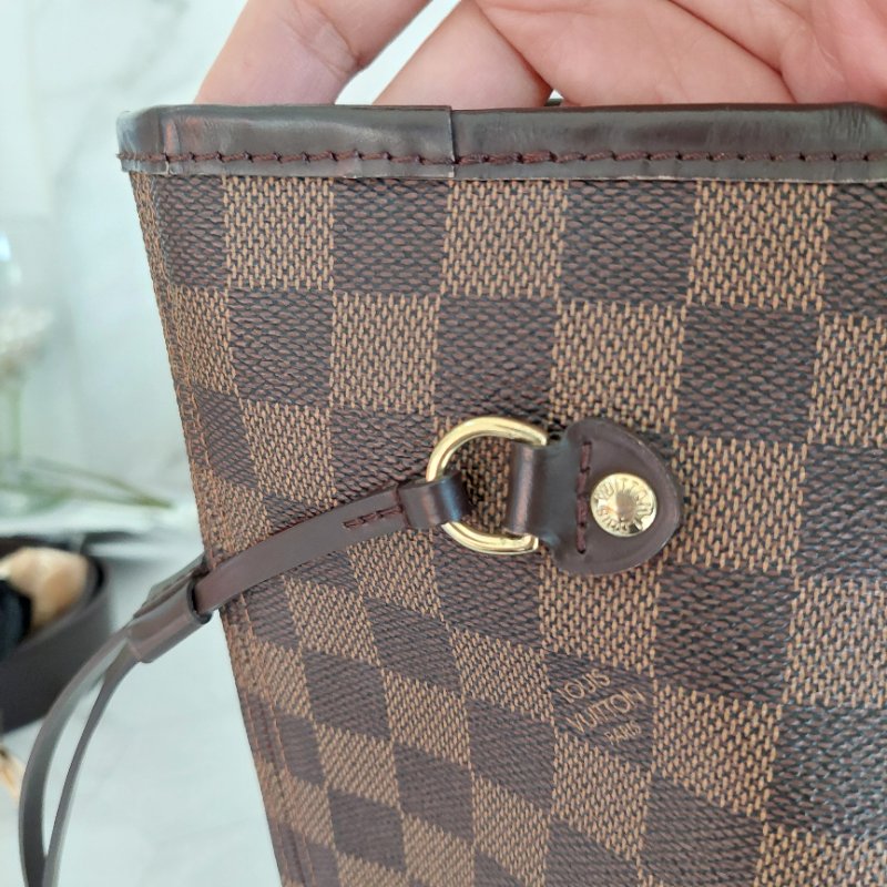 LV Neverfull MM 🎀現品實拍🎀中款 棋盤格 托特包 N51105~~二手約9成新-57