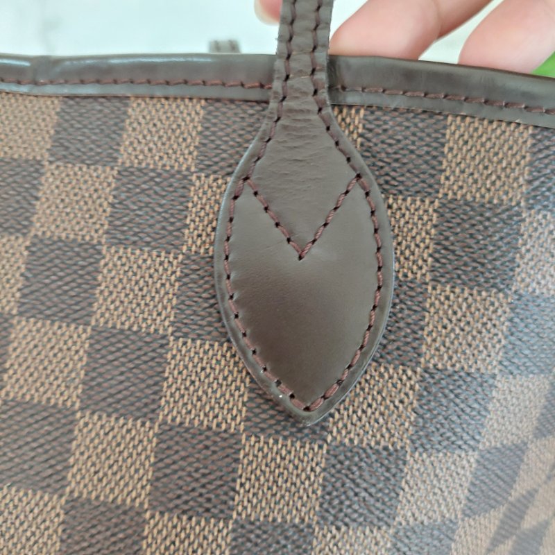 LV Neverfull MM 🎀現品實拍🎀中款 棋盤格 托特包 N51105~~二手約9成新-65