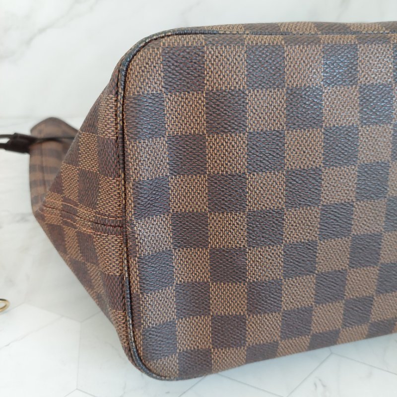 LV Neverfull MM 🎀現品實拍🎀中款 棋盤格 托特包 N51105~~二手約9成新-79