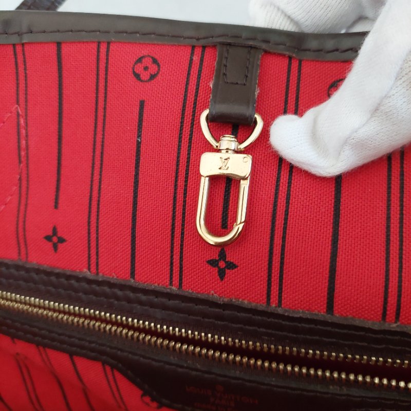 LV Neverfull MM 🎀現品實拍🎀中款 棋盤格 托特包 N51105~~二手約9成新-91