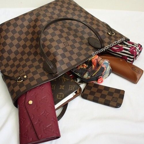 LV Neverfull MM 🎀現品實拍🎀中款 棋盤格 托特包 N51105~~二手約9成新-14