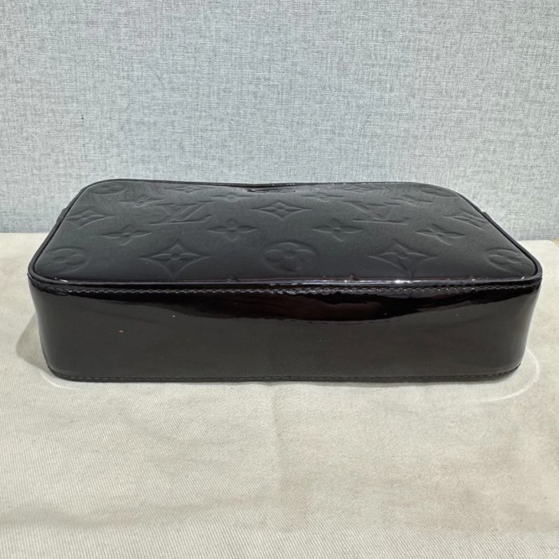 LV 櫻桃色漆皮三合一肩背斜背相機包19.5*12*5 98新配件塵袋-3