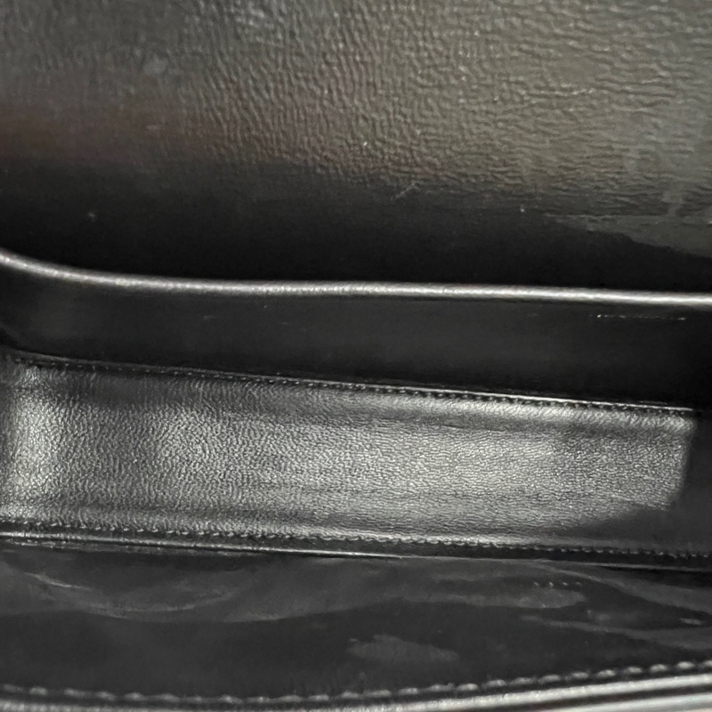 Celine Triomphe凱旋門黑金皮肩帶 肩背包-4