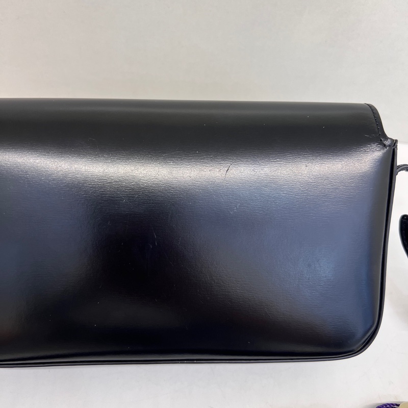 Celine Triomphe凱旋門黑金皮肩帶 肩背包-17