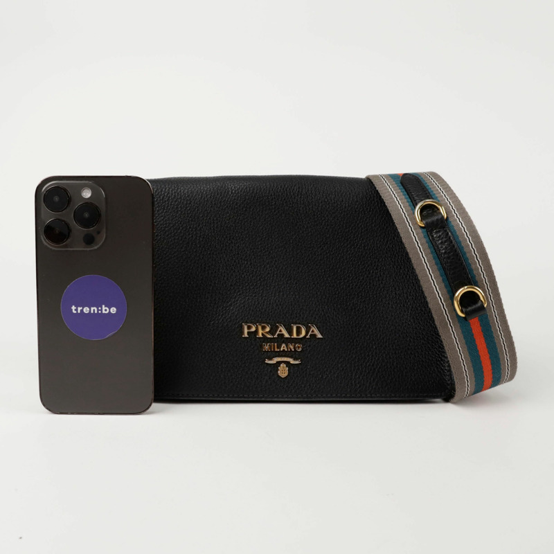 PRADA 金屬Logo單肩斜背包 1BD159-9