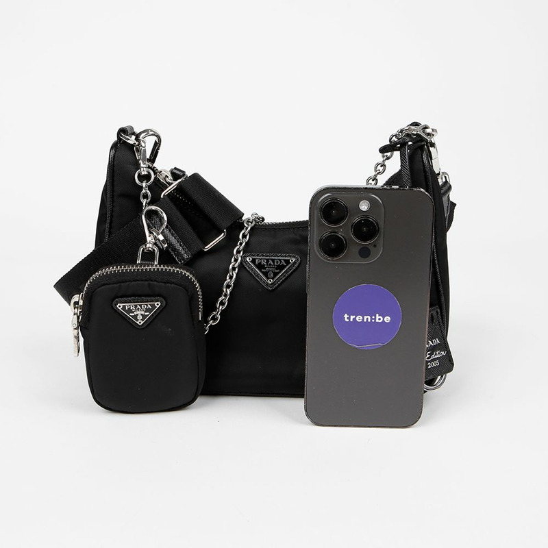 PRADA 1BH204 復刻版多功能單肩斜背包-6