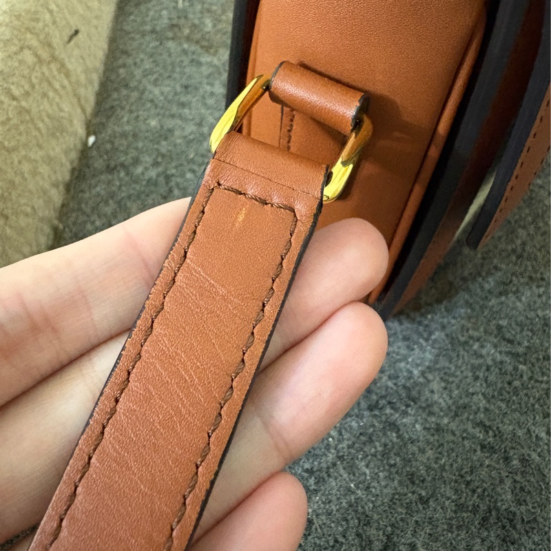 TEEN TRIOMPHE織物及牛皮革手袋-9