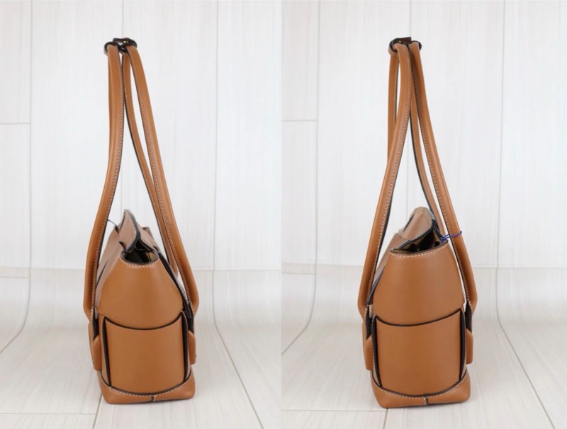 「JL精品代購」97新 BV Arcoe33金棕 托特包-4